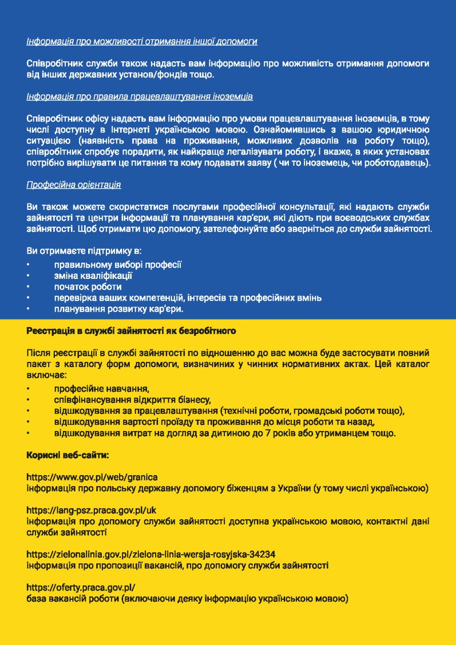 Jesteś uchodźcą z Ukrainy? Oto możliwa pomoc dla Ciebie i Twojej rodziny w ramach poszukiwania pracy