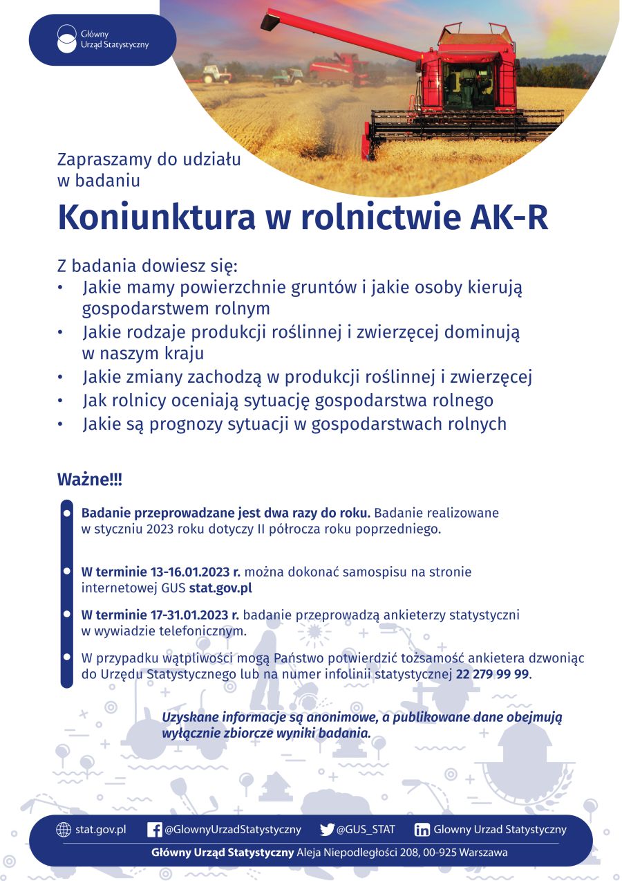 Badanie Koniunktury w Gospodarstwach Rolnych (AK-R)